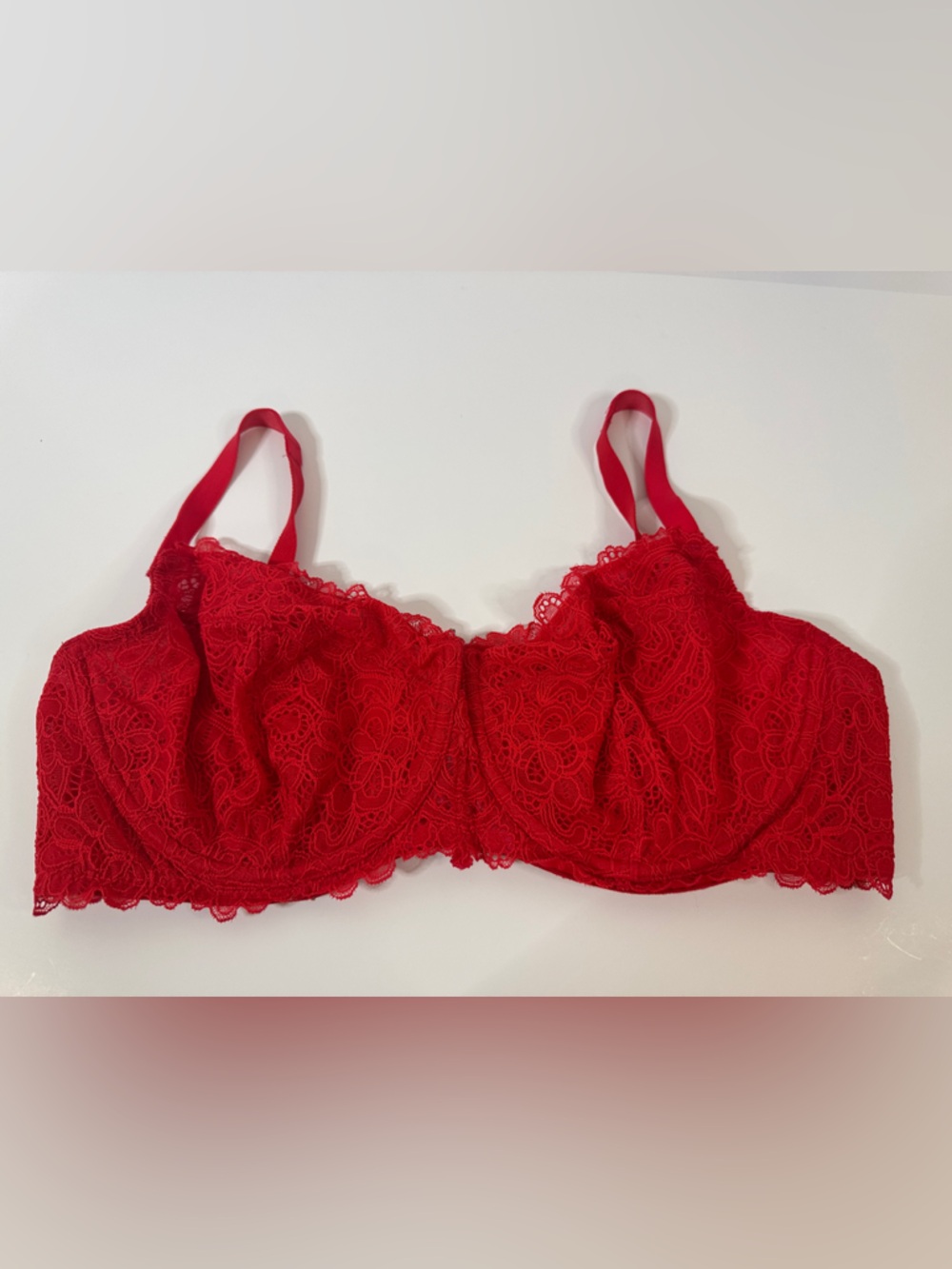 Red Lace Soma Unlined Balconette 38DD